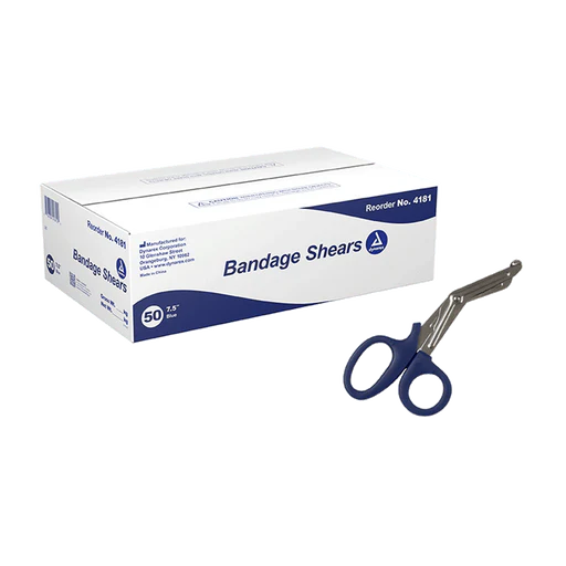 Bandage Shears, 5.5", Blue, 50/bx | Quantity - 1x BOX - Image 15