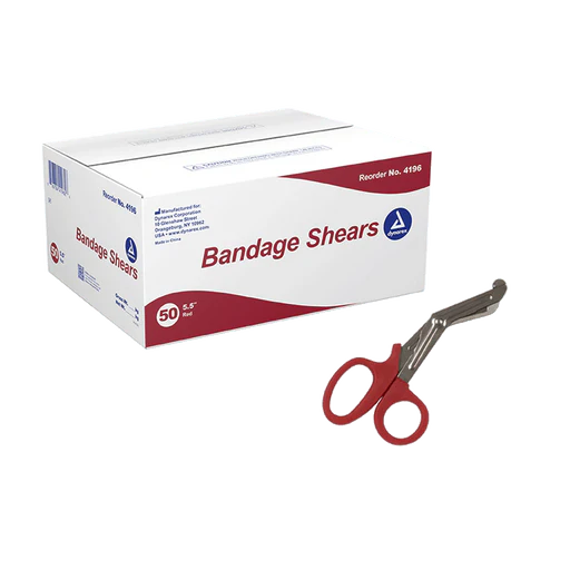 Bandage Shears, 5.5", Blue, 50/bx | Quantity - 1x BOX - Image 3