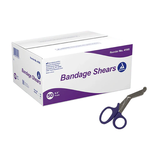 Bandage Shears, 5.5", Blue, 50/bx | Quantity - 1x BOX - Image 4