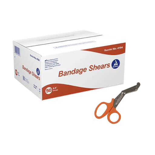 Bandage Shears, 5.5", Blue, 50/bx | Quantity - 1x BOX - Image 5