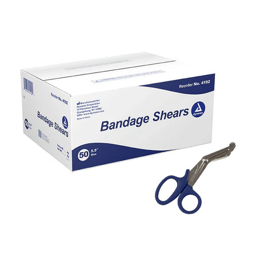 Bandage Shears, 5.5", Blue, 50/bx | Quantity - 1x BOX - Image 7