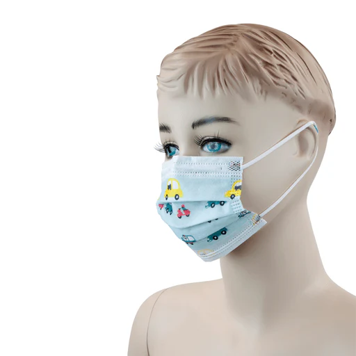 Child Face Mask, Pink, 12/50/cs | Quantity - 1x CS - Image 3