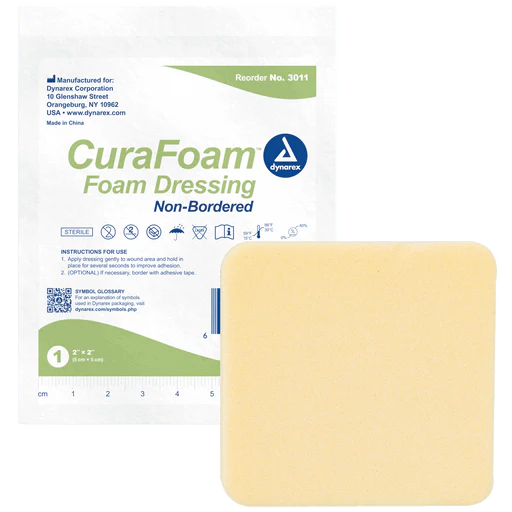 CuraFoam - Foam Dressing, 6" x 6", 12/10/cs | Quantity - 1x CS - Image 3