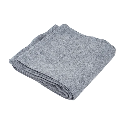 Disposable Grey Blanket - 100% Polyester, 60" x 80", 24/cs | Quantity - 1x CS - Image 3