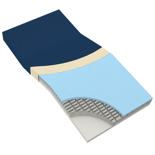 DynaRest Premium Visco-Gel Infused Foam Mattress, 36" x 76" x  6", 1pc/cs | Quantity - 1x CS - Image 4