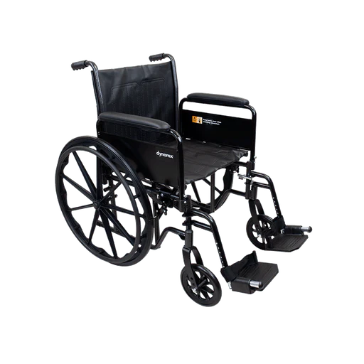 DynaRide S2 Wheelchair - 18" x 16" w/ Detach Desk Arm FR, Silver Vein, 1pc/cs | Quantity - 1x CS - Image 4
