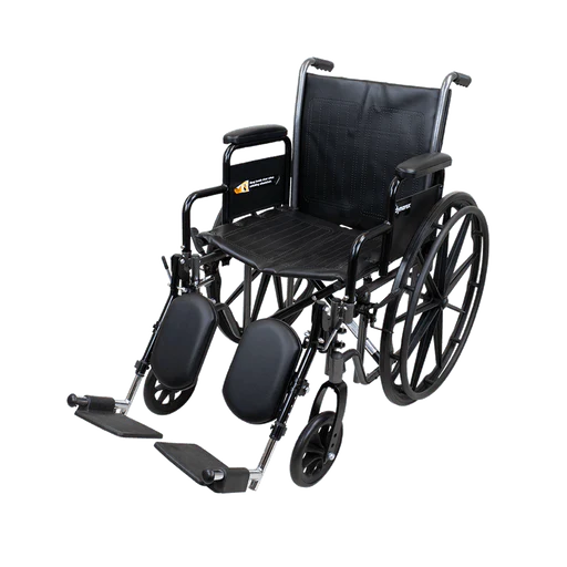 DynaRide S2 Wheelchair - 18" x 16" w/ Detach Desk Arm FR, Silver Vein, 1pc/cs | Quantity - 1x CS - Image 7