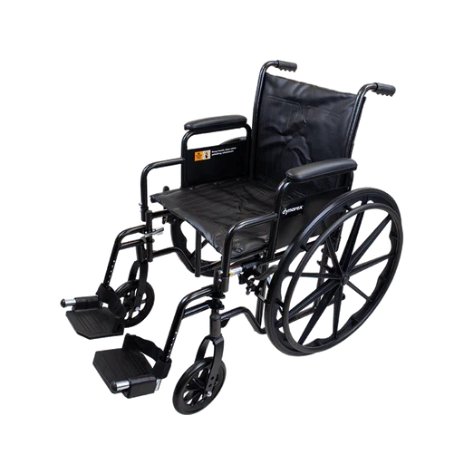 DynaRide S2 Wheelchair - 18" x 16" w/ Detach Desk Arm FR, Silver Vein, 1pc/cs | Quantity - 1x CS - Image 8