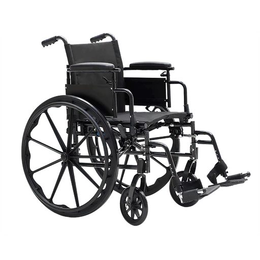 DynaRide S4 X-Lite Wheelchair - 18" x 16" w/ Flip Desk Arm E, Silver Vein, 1pc/cs | Quantity - 1x CS - Image 3