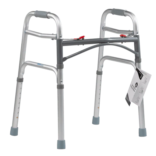 Junior Two Button Folding Walker, 25" - 32", 1pc/bag, 4bags/cs | Quantity - 1x CS - Image 3