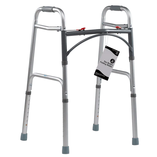 Junior Two Button Folding Walker, 25" - 32", 1pc/bag, 4bags/cs | Quantity - 1x CS - Image 4