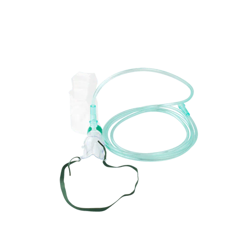 O2 High-Concentration Standard Mask w/ 7' (2.1 m) tubing, Adult/Standard Connector, 50/cs | Quantity - 1x CS - Image 3