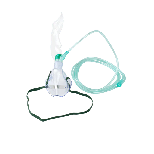 O2 High-Concentration Standard Mask w/ 7' (2.1 m) tubing, Adult/Standard Connector, 50/cs | Quantity - 1x CS - Image 5