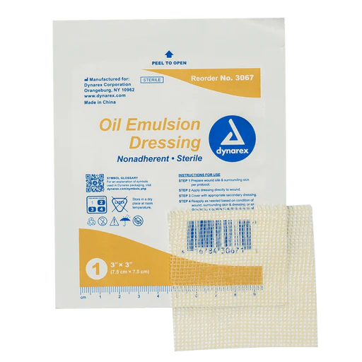 Oil Emulsion Dressing, 3" x 3", 4/50/cs | Quantity - 1x CS - Image 3