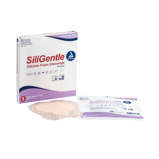 SiliGentle - Silicone Bordered Foam Dressing, 2" x 2", 12/10/cs | Quantity - 1x CS - Image 3