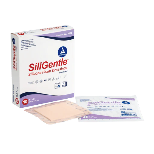 SiliGentle - Silicone Bordered Foam Dressing, 2" x 2", 12/10/cs | Quantity - 1x CS - Image 4
