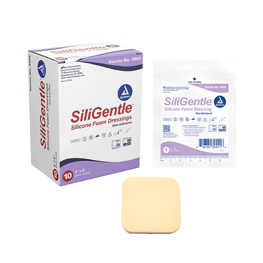 SiliGentle - Silicone Bordered Foam Dressing, 2" x 2", 12/10/cs | Quantity - 1x CS - Image 8