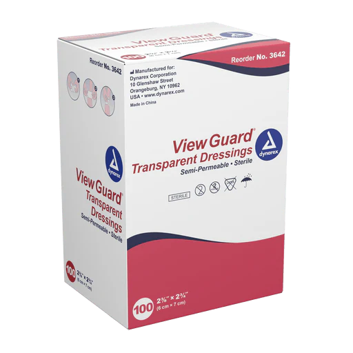 View Guard Transparent Dressings - Sterile, 4" x 4 3/4", 4/50/cs | Quantity - 1x CS - Image 3
